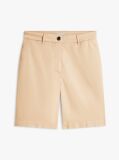 Beige Washed Regular Chino Shorts  Women