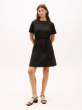 Black Interlock Knit Mini T-Shirt Dress  Women
