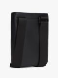 Black Metal Logo Crossbody Bag  Men
