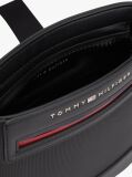 Black Metal Logo Crossbody Bag  Men