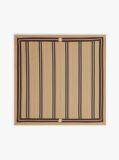 Beige Logo Pure Silk Lightweight Scarf  Men