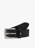 Black Denton Leather Belt  Men