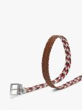 Multi Denton Reversible Woven Leather Belt  Men