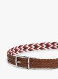 Multi Denton Reversible Woven Leather Belt  Men