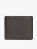 Brown Signature Plaque Leather Bifold Wallet  Men