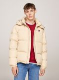 Beige Water Repellent Down-Filled Alaska Puffer Jacket  Men
