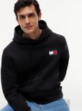 Black Logo Drawstring Hoody  Men