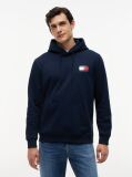 Blue Logo Drawstring Hoody  Men