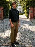 Black Regular Logo Hoody  Men