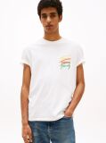 Beige Back Logo Graphic T-Shirt  Men