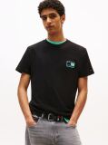 Black Tonal Logo Slim T-Shirt  Men