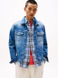 Denim Ryan Back Crest Embroidery Trucker Jacket  Men