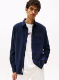Blue Regular Fit Corduroy Shirt  Men