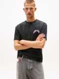 Black Back Graphic Relaxed Crew Neck T-Shirt  Men