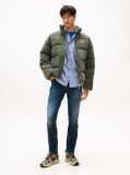Denim These jeans are made from stretch cotton denim in a slim fit.  Men