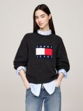 Black Mélange Relaxed Jumper with Wool  Women