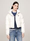 White Back Graphic Alaska Down Puffer Jacket  Women