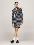 Multi Metallic Stripe Mini Jumper Dress  Women