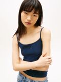 Blue Essential Strap Top  Women