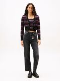 Denim High Rise Black Studded Jeans  Women