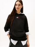 Black Diamanté Flag Relaxed Hoody  Women