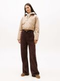 Brown Claire Corduroy High Rise Wide Leg Trousers  Women