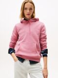 Pink Linear Logo Fleece Hoody  Women