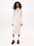 White Tommy Badge Maxi Jumper Dress  Women