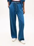 Denim Chambray Denim Loose Drawstring Trousers  Women