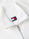 White Boxy Quarter-Zip Sweatshirt  Women