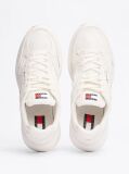 Beige Colour-Blocked Mixed Texture Trainers  Men