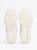 Beige Colour-Blocked Mixed Texture Trainers  Men