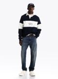 Beige Colour-Blocked Mixed Texture Trainers  Men