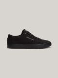 Black Essential Canvas Lace-Up Trainers  Men