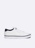 White Essential Textured Stitch Logo Trainers  Men