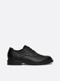 Black Pebble Grain Leather Derby Shoes  Men