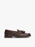 Brown Leather Tassel Loafers  Men