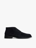 Blue Suede Lace-Up Boots  Men