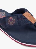 Blue Crest Patch Webbing Strap Flip-Flops  Men