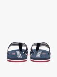 Blue Webbing Strap Logo Flip-Flops  Men