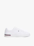 White Embossed Logo Signature Trainers  Women
