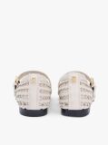 Beige Woven Mary Jane Ballerinas  Women