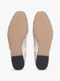 Beige Woven Mary Jane Ballerinas  Women