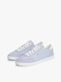 Blue Leather TH Monogram Vulcanised Trainers  Women