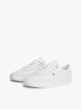 White Leather TH Monogram Vulcanised Trainers  Women