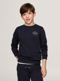 Blue Hilfiger Logo Crew Neck Sweatshirt  Boys