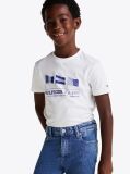 White Flag Graphic Crew Neck T-Shirt  Boys