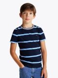 Multi Stripe Crew Neck T-Shirt  Boys