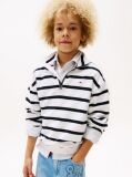 Multi Breton Stripe Half-Zip Sweatshirt  Boys