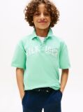 Green Mixed Logo Regular Fit Polo Shirt  Boys